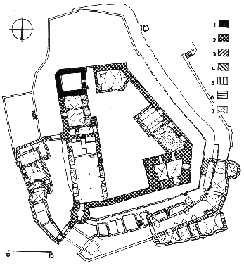 hrad Kost � pl�n