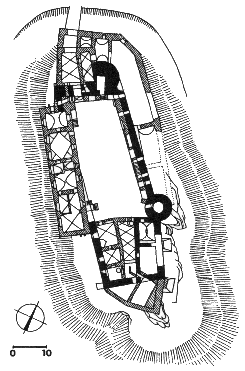 hrad Pecka � pl�n (79K)