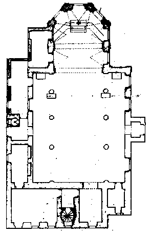 půdorys kostela sv. Ignáce