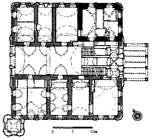 tvrz v D�tenic�ch � p�dorys z�mku
