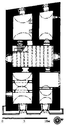 tvrz v Dřevěnici – půdorys