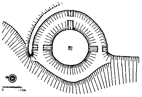 tvrz v Ho�ic�ch na sv. Gothardu � p�dorys