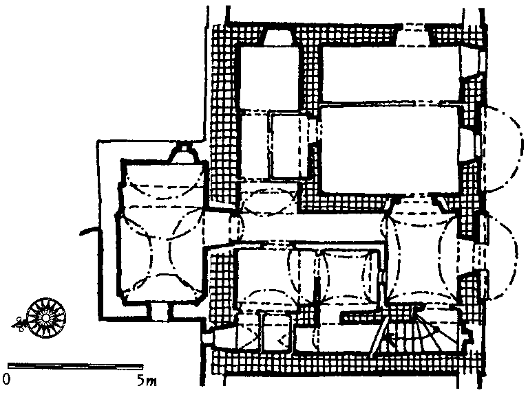 tvrz v Hradi�tku � p�dorys