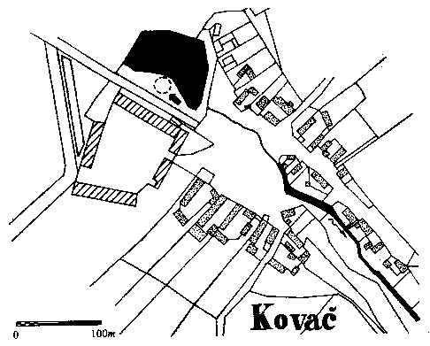 tvrz v Kovači – katastr