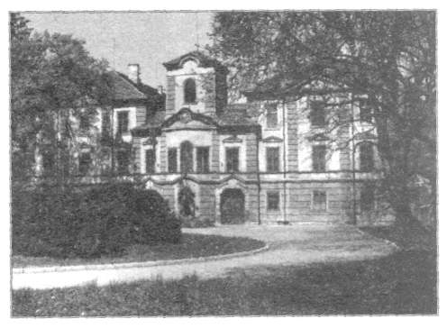 tvrz v Lázních Bělohradu – pohled na zámek