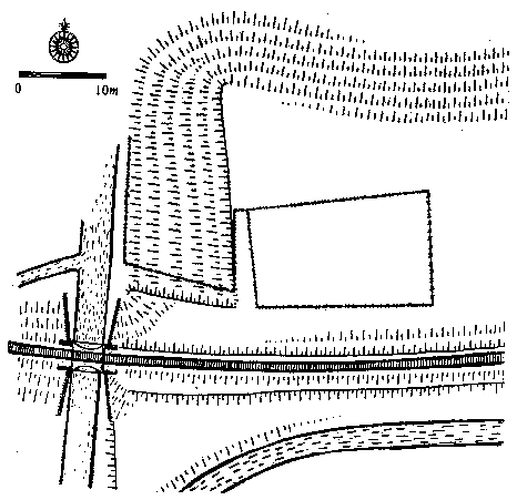 tvrz v Levínské Olešnici – plán