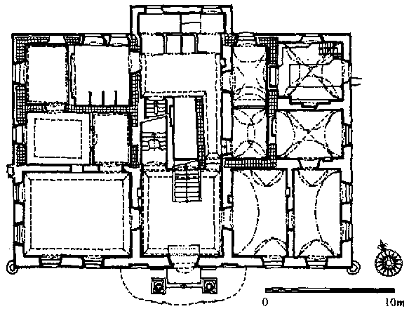 tvrz v Mladějově – půdorys