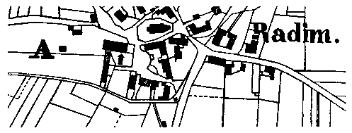tvrz v Radimi – katastr