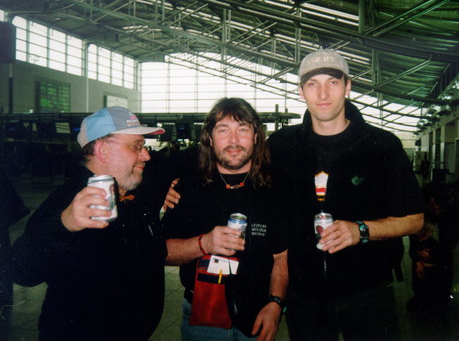 před odletem v Praze