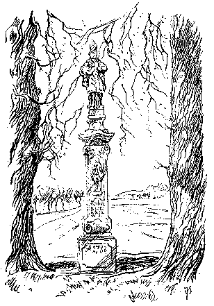 Perokresba sochy sv. Gotharda od J. V. Scheybala